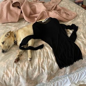 UO Black Mesh Long Sleeve